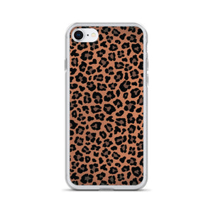 iPhone Phone Case - Dark Leopard Print