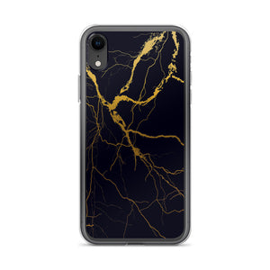 iPhone Phone Case - Black Gold Marble