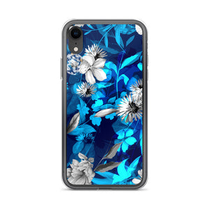 iPhone Phone Case - Azure Gray Floral