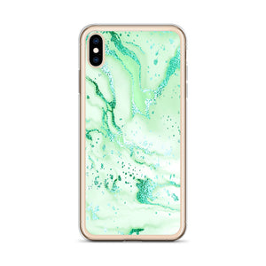 iPhone Phone Case - Metallic Aqua Marble