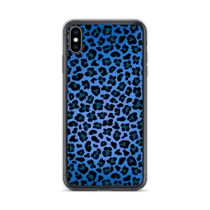iPhone Phone Case - Blue Leopard Print
