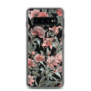 Samsung Phone Case - Luxury Rose Floral Black