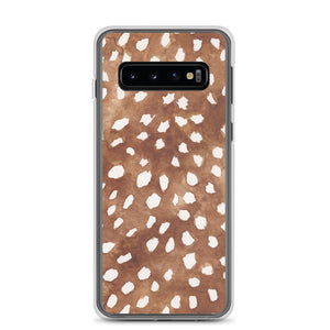 Samsung Phone Case - Luxury Animal Print Brown