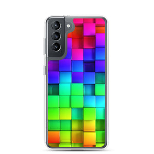 Samsung Phone Case - Colorful Shiny Blocks